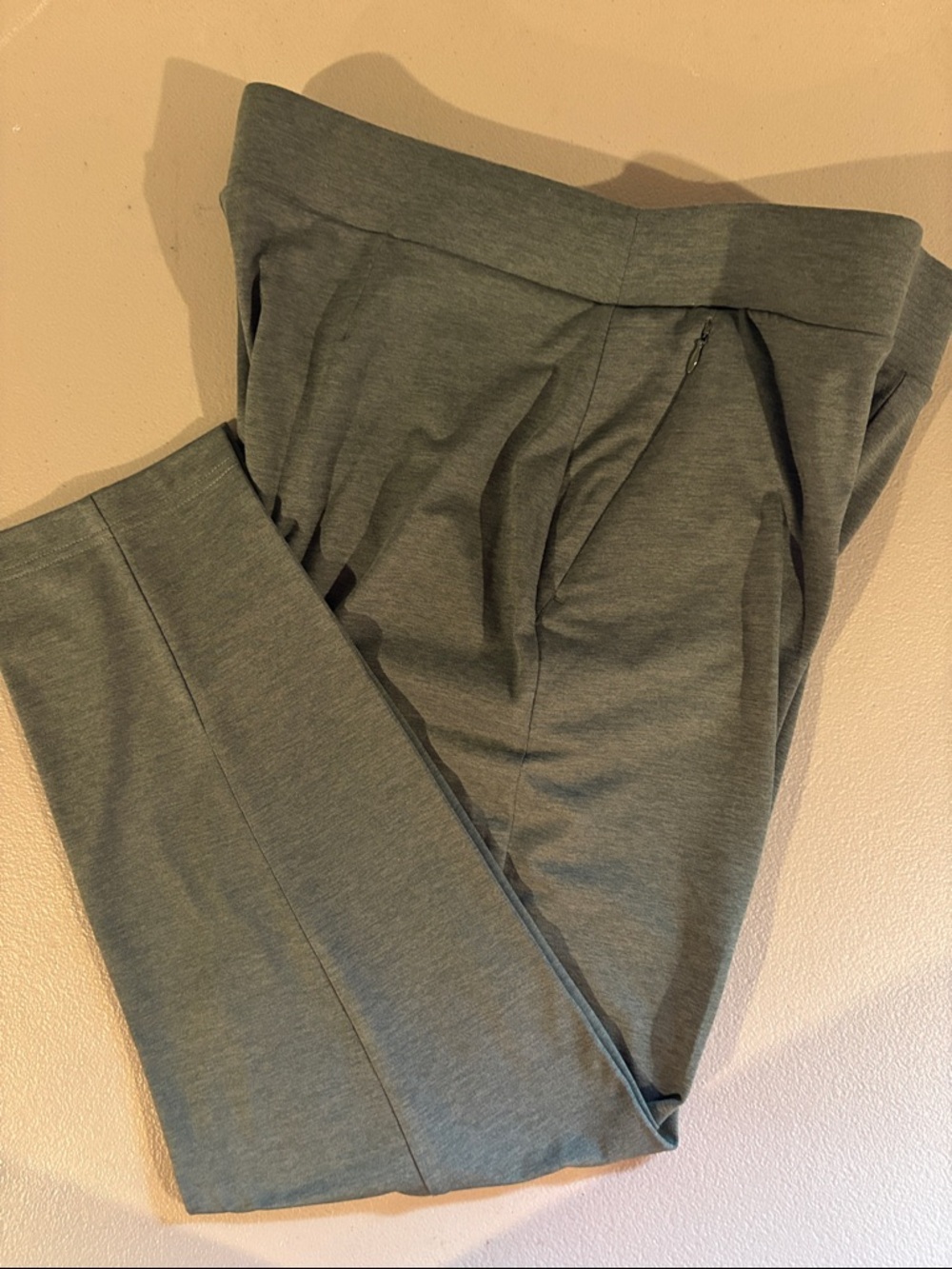 Chico's Olive Green Ponte Pull-On Pants